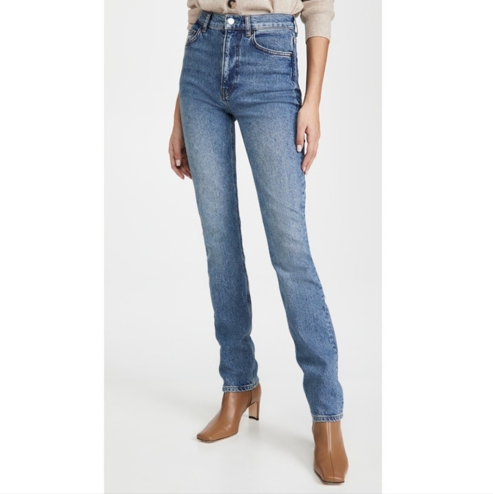 Reformation 29 Liza Ultra High Rise Straight Jean In Palermo 29